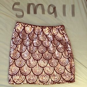 Forever 21 sequin skirt.